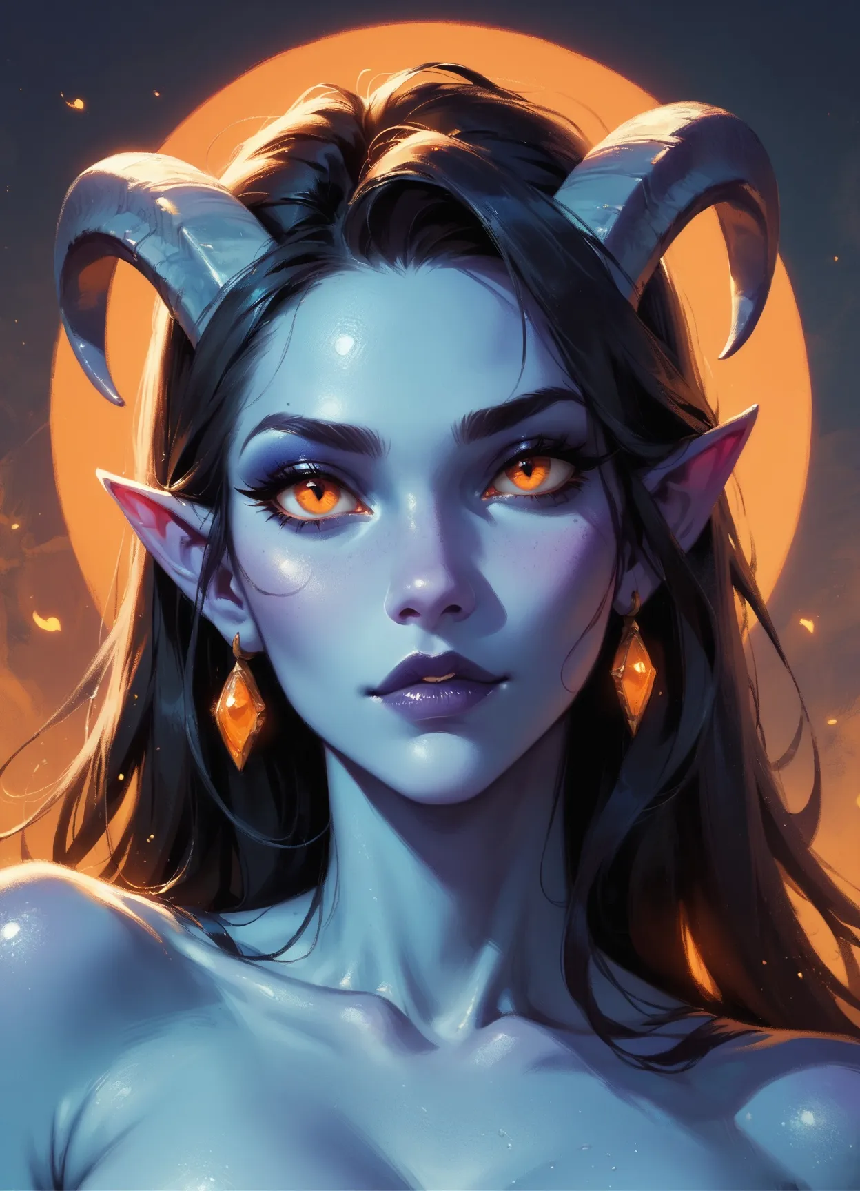 Demon succubus hentai art with wings
